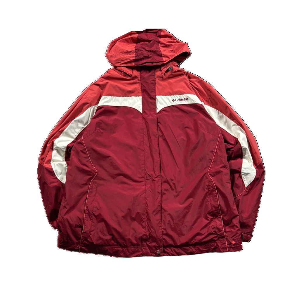 Columbia Interchange Jacket Women's XL Red Hooded