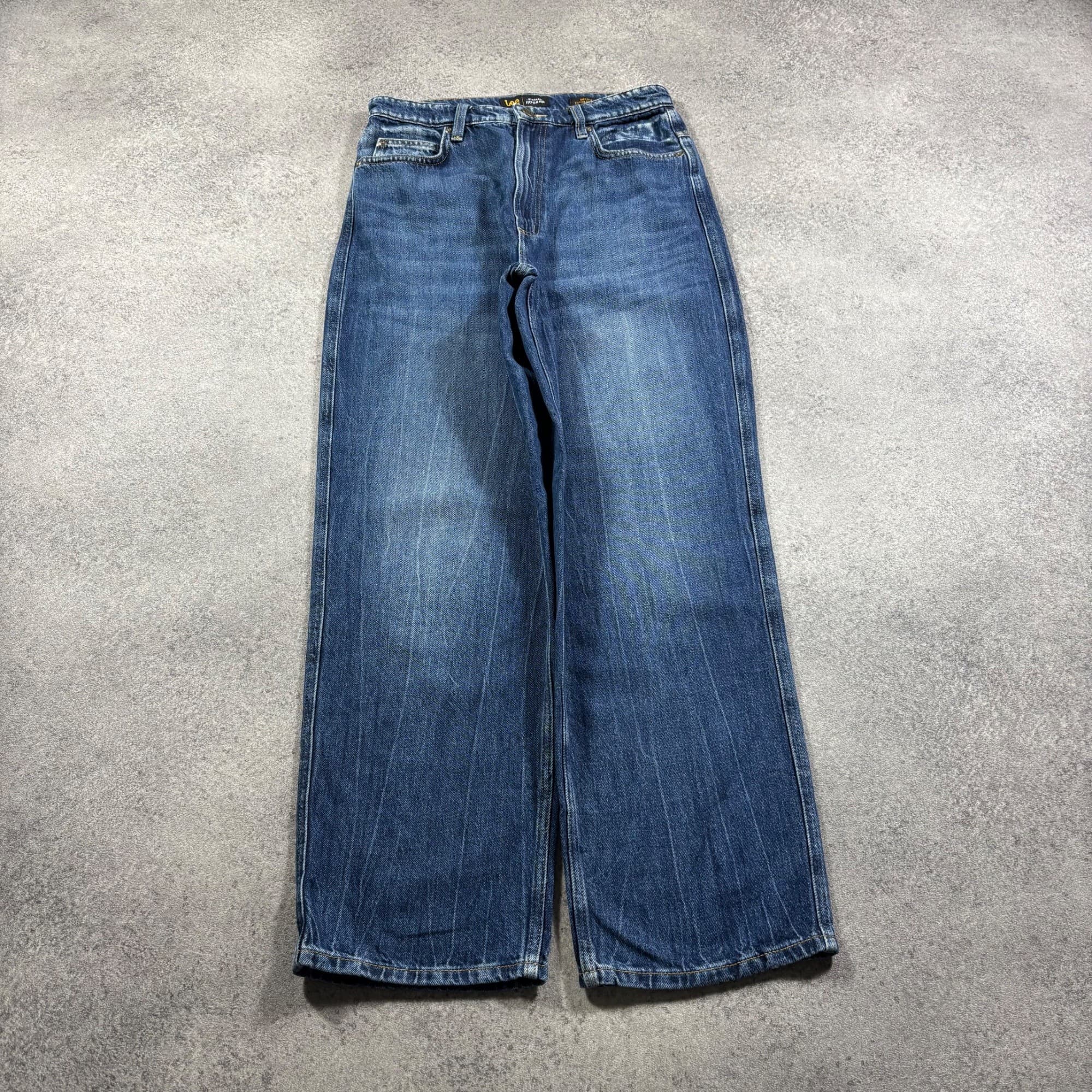 Lee High Rise Relaxed Stovepipe Jeans W30 UK 10 Blue