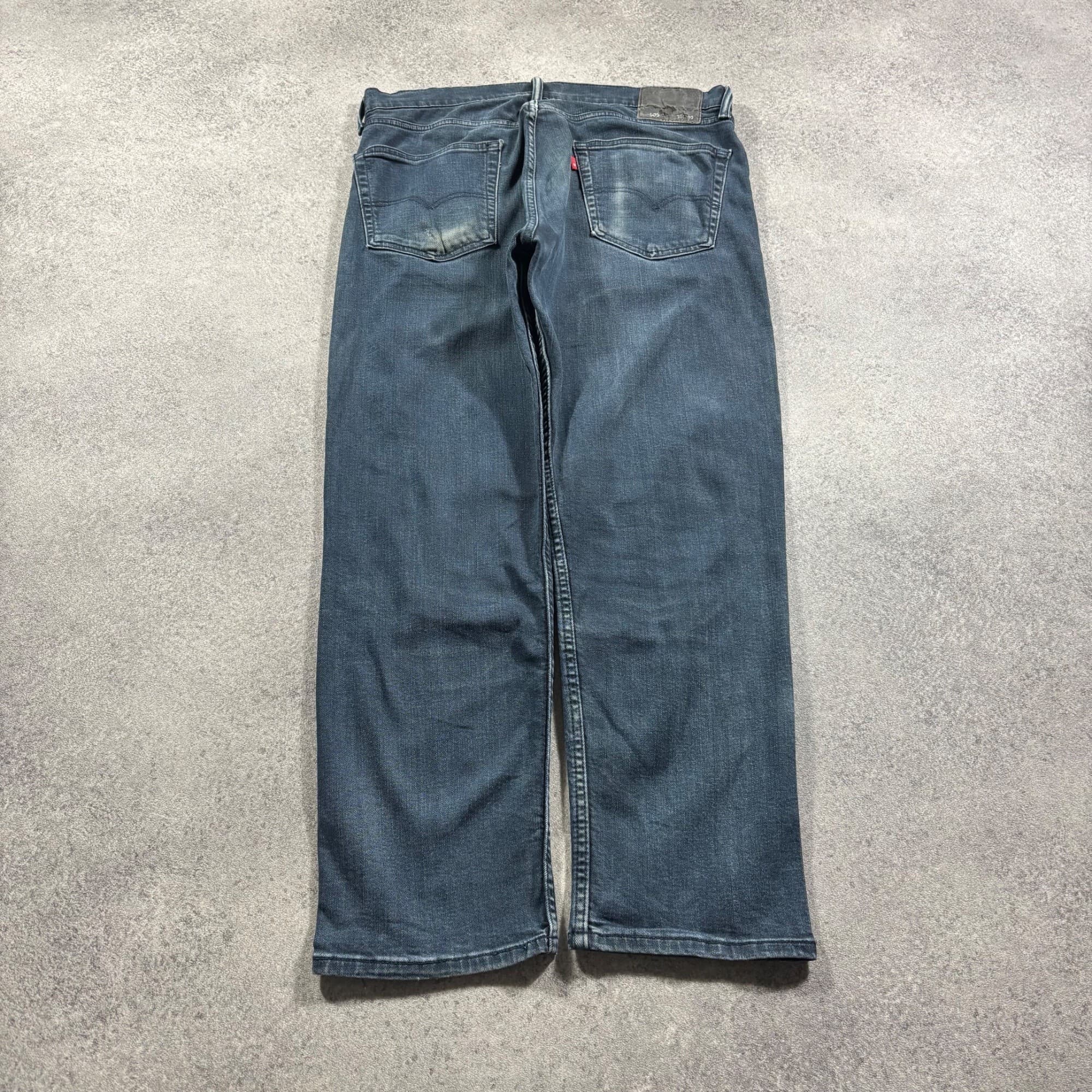 Levi's 505 Straight Leg Jeans W36 L30 Dark Blue