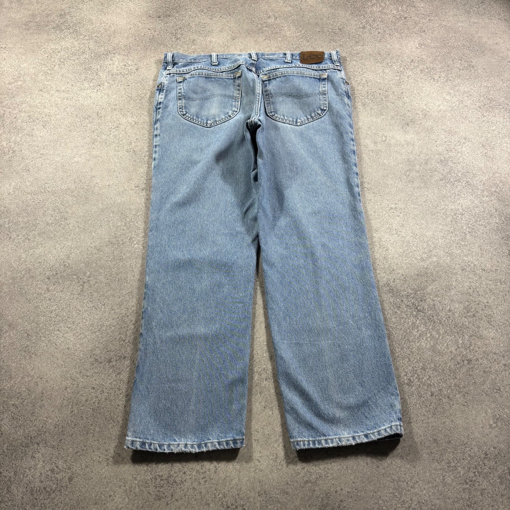 Lee Regular Fit Jeans Mens W38 L29 Light Blue