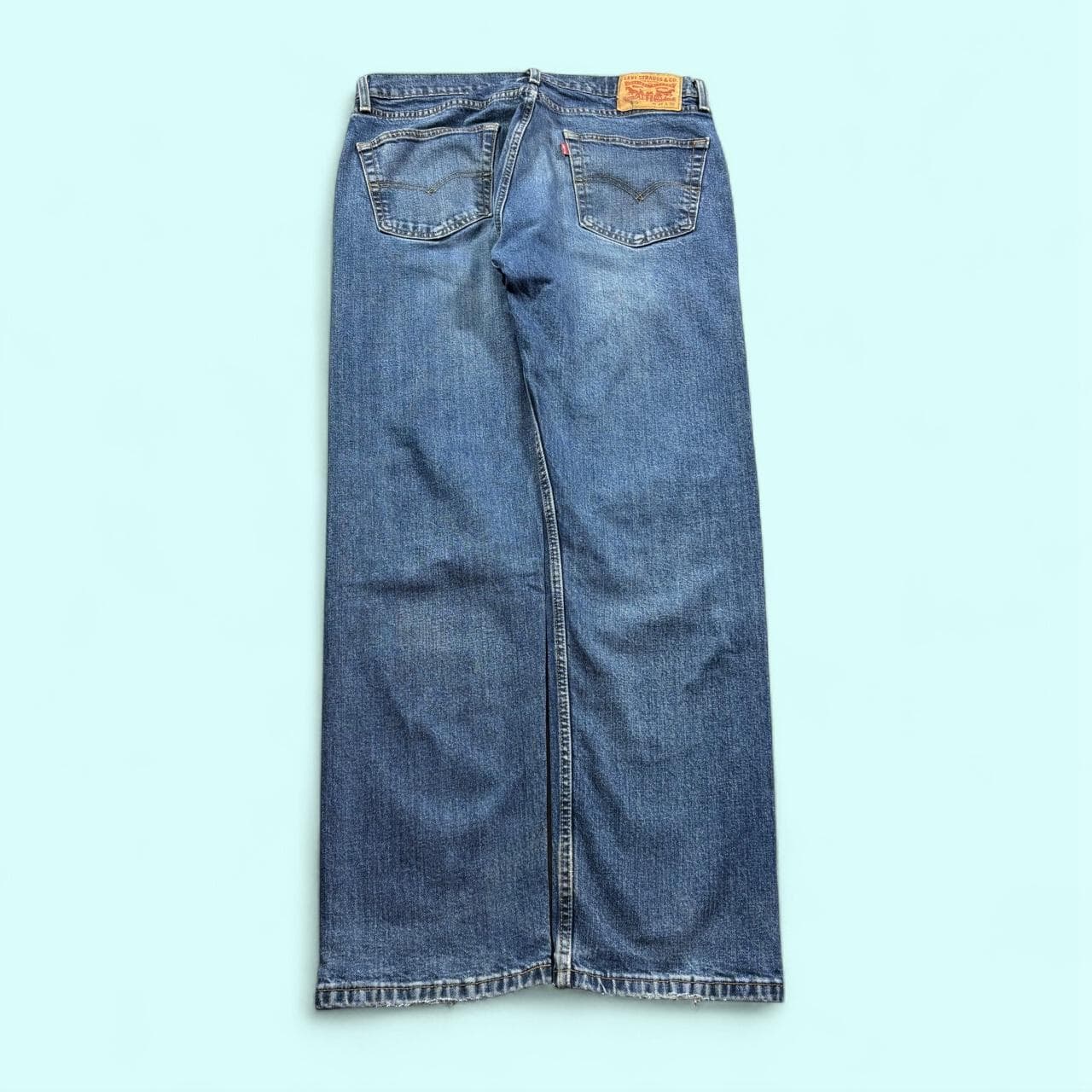 Levi's 505 Straight Leg Jeans W36 L30 Dark Blue