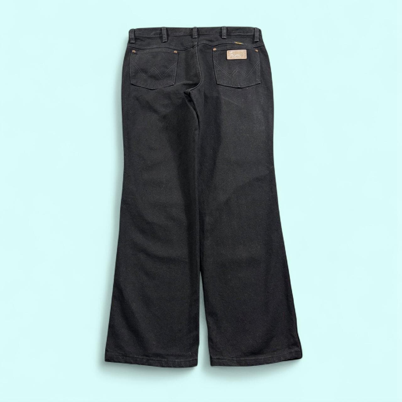 Wrangler 936wbk Jeans W34 L30 Black Bootcut Vintage