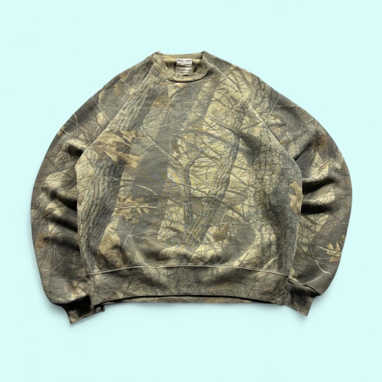 Vintage Camo Crewneck Sweatshirt Realtree Men's M