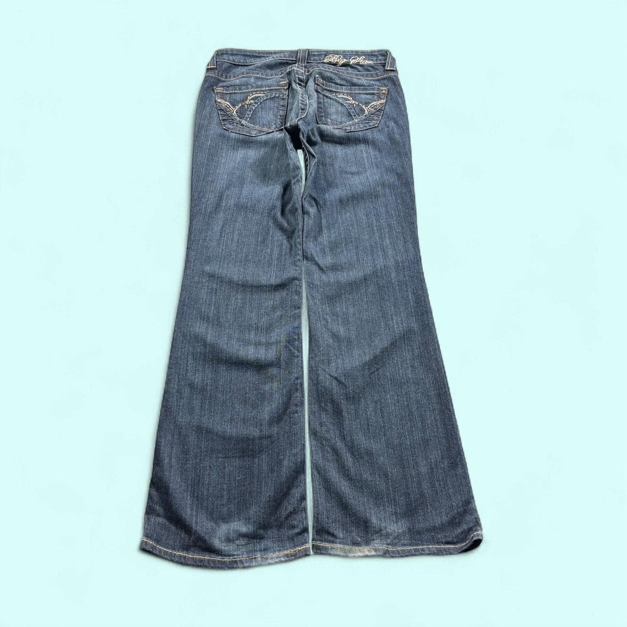 Big Star Wide Leg Flare Jeans W27 / UK 8 / S Blue Y2K